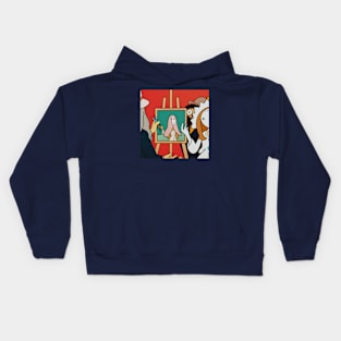 cartoon art da vinci Kids Hoodie